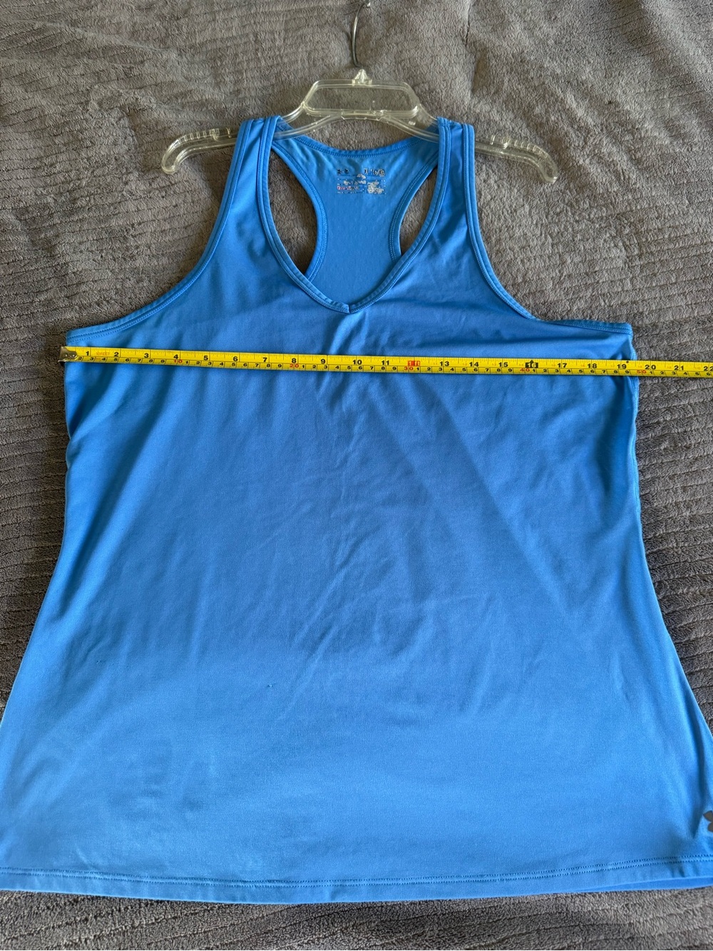 Under Armour Bright Blue Women's Racerback Tank - Picture 5 of 7